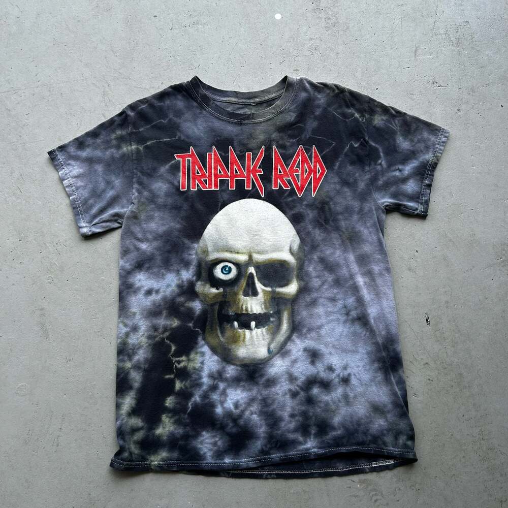 Trippie Redd Skull Graphic Tie Dye T-Shirt Size Medium